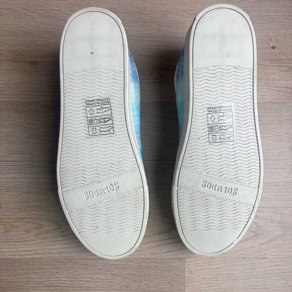 Soludos Ombré Ibiza Embroidered Sneaker Blue Size 7 - Picture 6 of 7